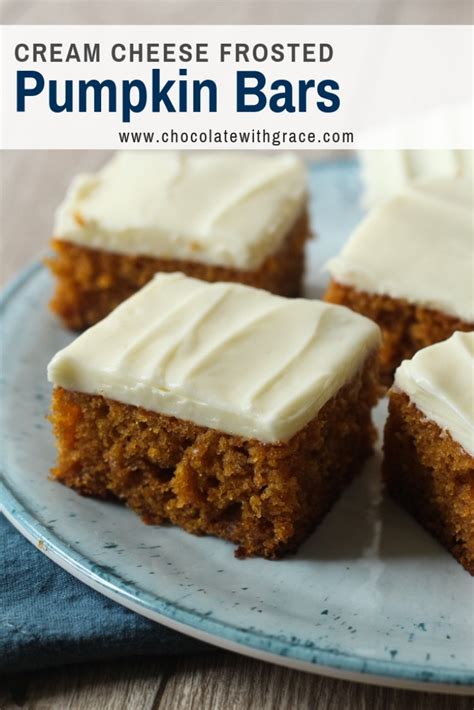 Very good and unlike other reviewers, i did not taste the cream cheese, like in so many other savory dishes that use cream cheese it adds smooth richness to it. Pumpkin Bars with Cream Cheese Frosting - Chocolate With Grace