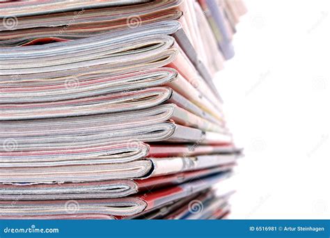 Stack Of The Newspapers Stock Image Image Of Journal 6516981