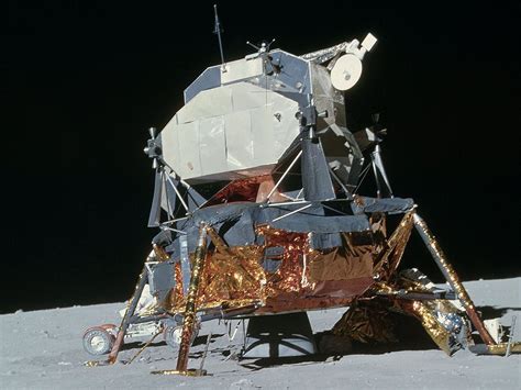 Lunar Module On The Moon Surface Apollo Moon Missions Apollo Program