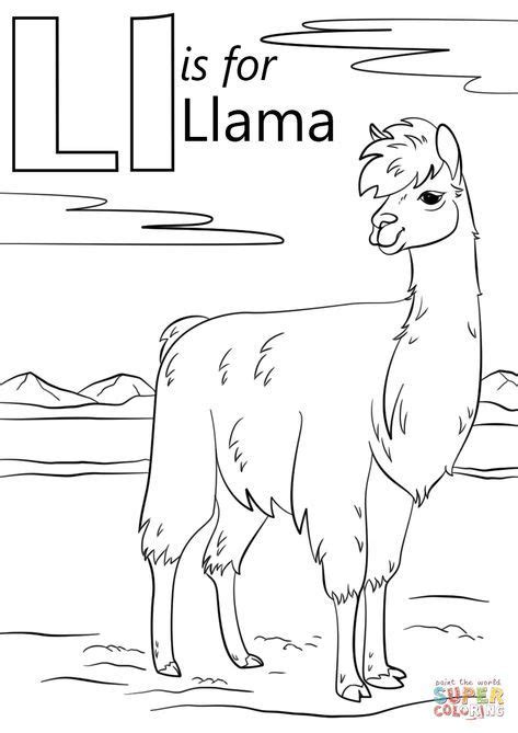 They re friendly social animals and great at protecting the herd. Letter L is for Llama coloring page from Letter L category ...