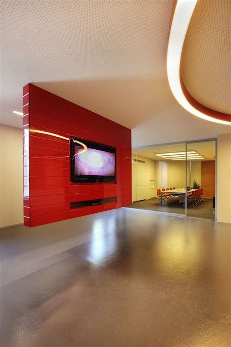 Philip Morris Istanbul Offices Office Snapshots Tv Wall Design