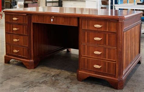 Walnut And Rosewood Executive Desk C 1930s At 1stdibs