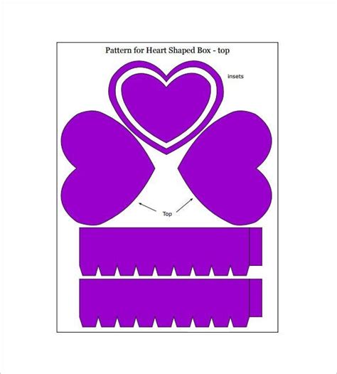Heart Box Template 15 Free Sample Example Format Download