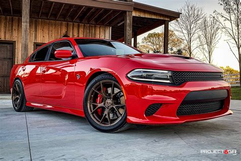 Dodge Charger Hellcat Red Project 6gr Ten Wheel Front