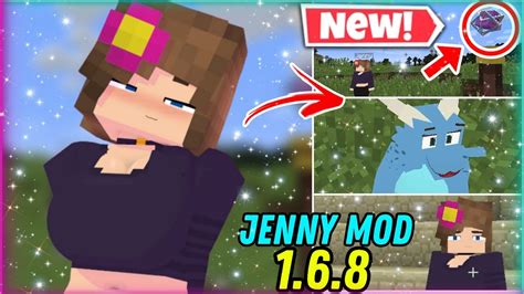 Jenny Mod 168 New Version Gameplay Minecraft Jenny Mod 1122 Ellie Jenny Kobolds Youtube