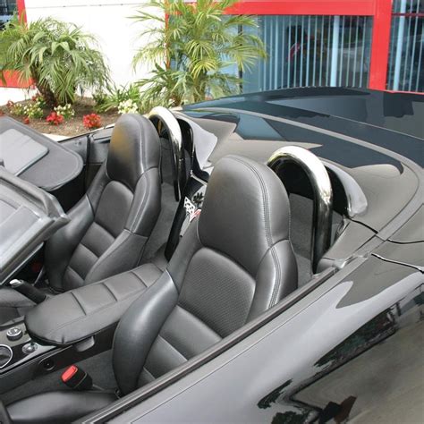 2005 2013 C6 Corvette Chrome Seat Back Hoops