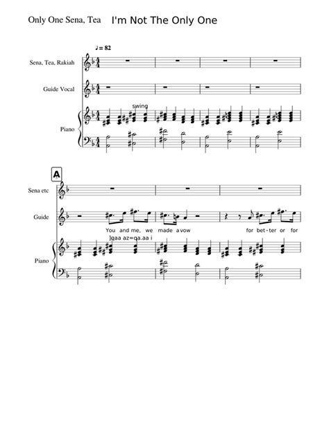 Im Not The Only One Part 2 Sam Smith Sheet Music For Piano Solo