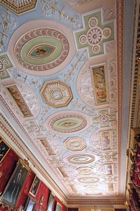 The Ceiling Of The Gallery At Harewood House Design By Robert Adam