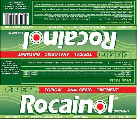 Treatment of sports injuries with traumeel® ointment: Rocainol TOPICAL ANALGESIC (ointment) Compania ...