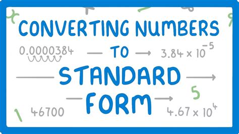How To Convert Number Into Standard Form Part 24 24 Youtube