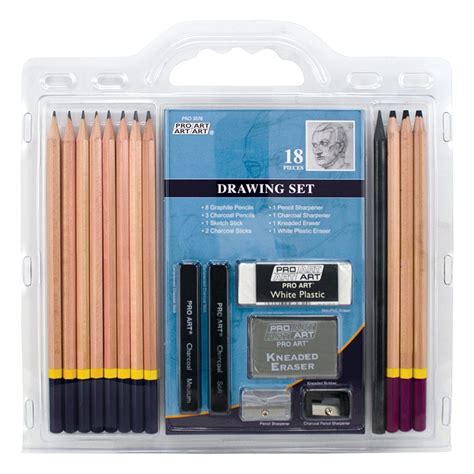 Pro Art 18 Piece Sketchdraw Pencil Set Drawing Pro How To Make