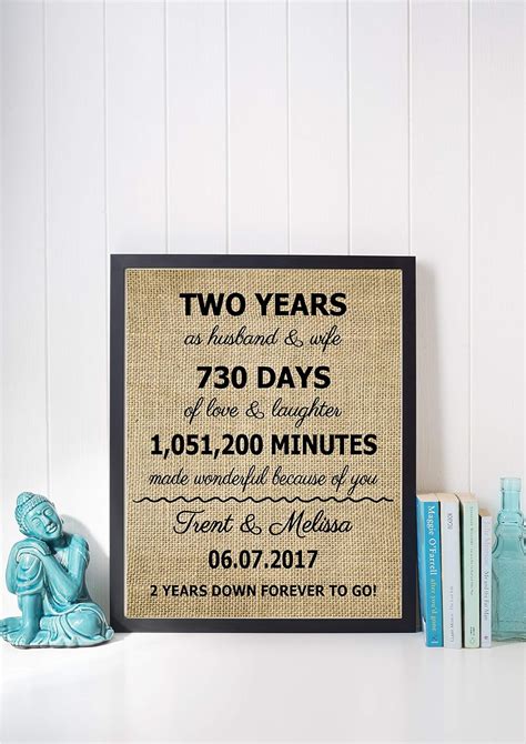 Amazon Com Second Anniversary Gift Ideas 2 Years Anniversary Gift For