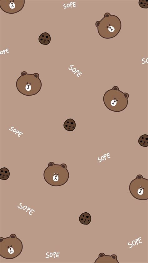 Aesthetic Brown Bear Wallpaper Download Mobcup