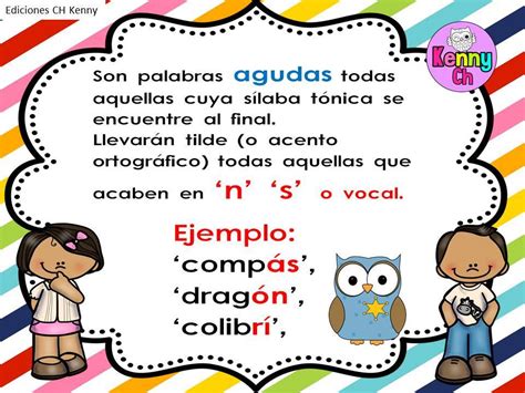 Es a través del juego que los niños conocen e interactúan con su entorno. Reglas acentuación CH color (3) - Imagenes Educativas