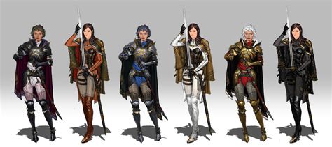 Artstation Aristocrat Instructor White Hair Knight Color Variations