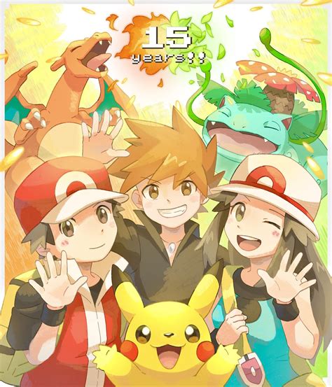 Today Is The 15th Anniversary Of Pokemon Fire Red And Leaf Green Art