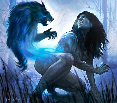 Werewolf Spirit Arte Lobisomem Arte Fantástica Dark Fantasy Art