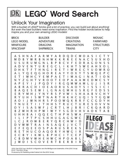 Lego Printables And Activities Brightly Word Search Printable