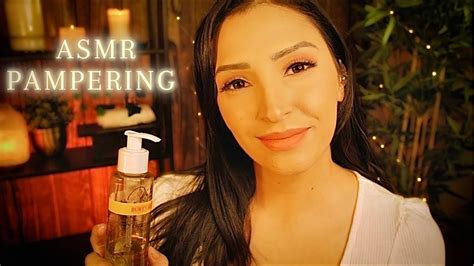 asmr sleep massage pampering you asmr with music option personal attention youtube