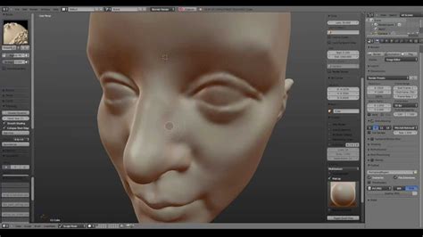 Blender 3d Female Head Sculpting Dyntopo Youtube