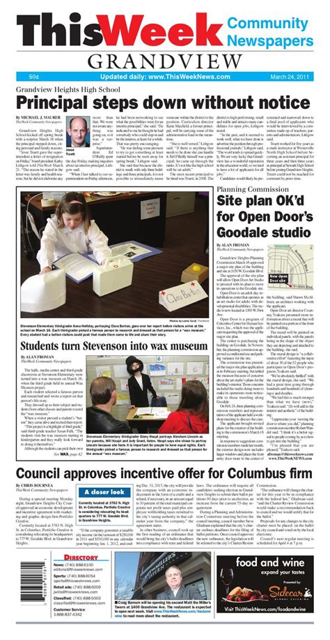 The columbus dispatch is a daily newspaper based in columbus, ohio. ThisWeek Grandview 3/24 by The Columbus Dispatch - Issuu