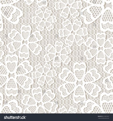 Old Lace Background Ornamental Flowers In Nude Colors Vector Texture