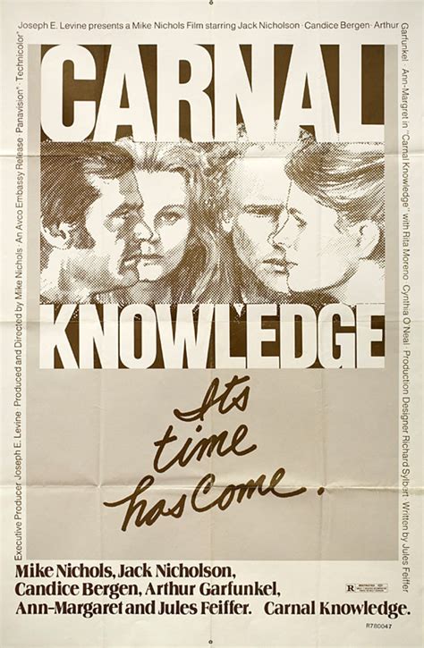 Carnal Knowledge R1978 Us One Sheet Poster Posteritati Movie Poster