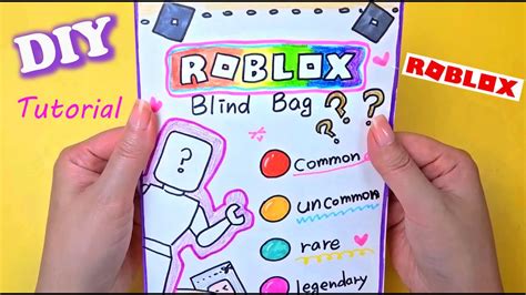 🌸paper Diy🌸 Roblox Outfit Blind Bag Papercraft Roblox Unboxing 로블록스