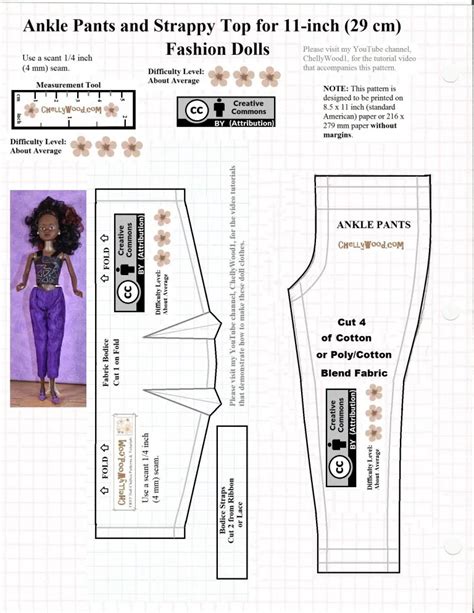 Free Printable Barbie Clothes Patterns