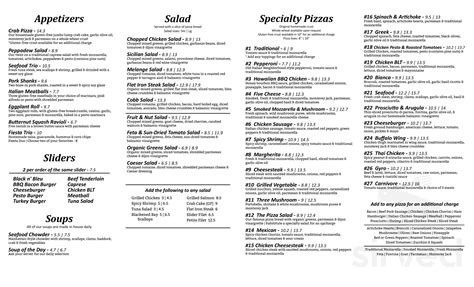 The Pizza Grille - Camp Hill menu in Camp Hill, Pennsylvania, USA