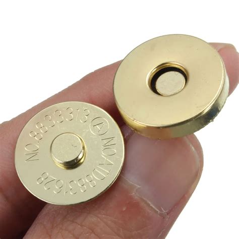 20 Sets Gunmetal Purse Magnetic Snap Clasps Closesure For Purse Handbag