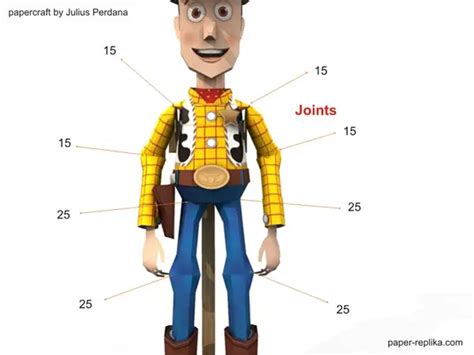 Toy Story Papercraft Sheriff Woody