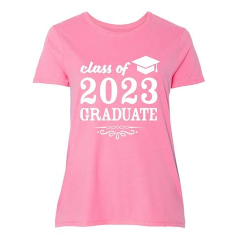 Inktastic Class Of 2023 Graduate With Graduation Cap Womens Plus