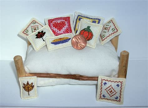 Complete all cross stitching before assembling the pillow. Miniature Cross-Stitch pillows - easy how to make a basic ...