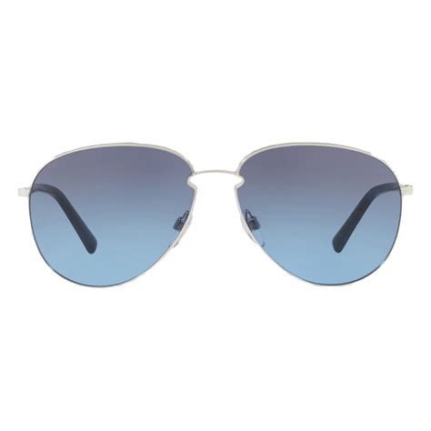 Valentino Aviator Metal Sunglasses Blue Valentino Eyewear Avvenice