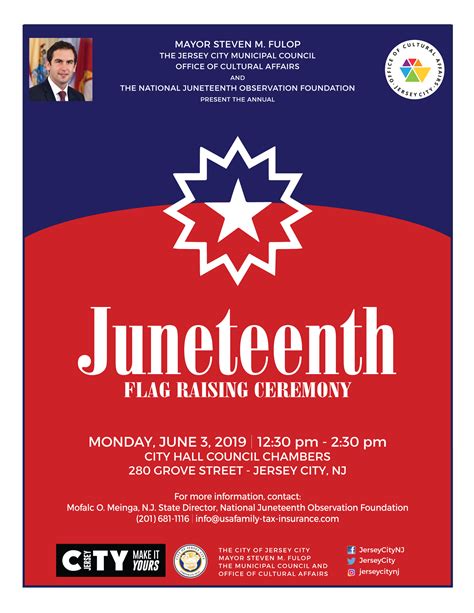 Here's everything you need to know about the holiday. Juneteenth Flag Raising - Jersey City Cultural Affairs