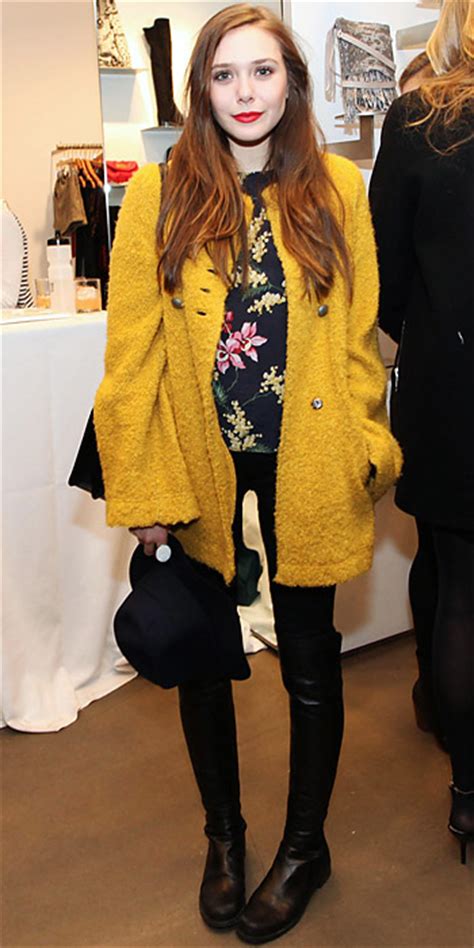Elizabeth Olsen 10 Celebrities Wearing Yellow Who Wore It