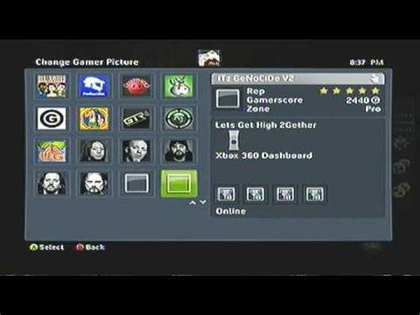 · gamer pics for the xbox one so this whole week i have seen newer gamer pics showing up for use for the x1, and then disappearing. My Xbox 360 Gamer Pics - YouTube