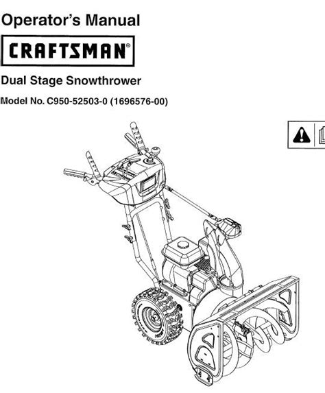C950 52503 0 Manual For Craftsman Dual Stage Snowblower 1150 Series 27