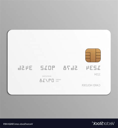 Credit Card Template Vector At Collection Of Credit