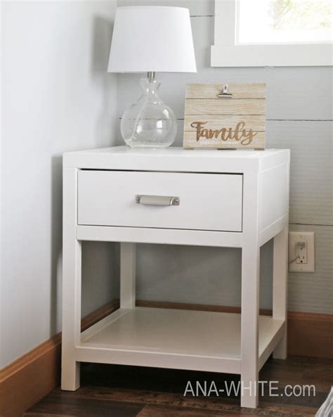 Ana White Simple Modern Bedside Table Diy Projects