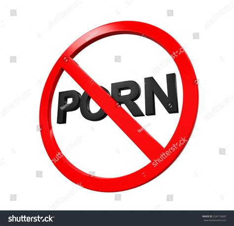No Porn Sign Stock Illustration 224713645 Shutterstock