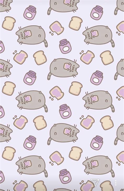 Pusheen Eats Wallpaper Pusheen Cat Pusheen Cute Cat Wallpaper