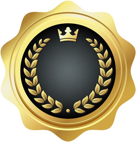 Golden Badge Free Png Image Png Arts