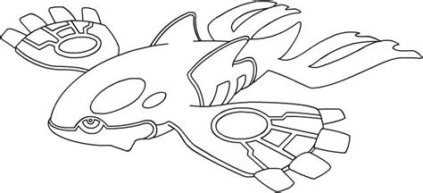 Primal Kyogre Pokemon Coloring Pages Sketch Coloring Page