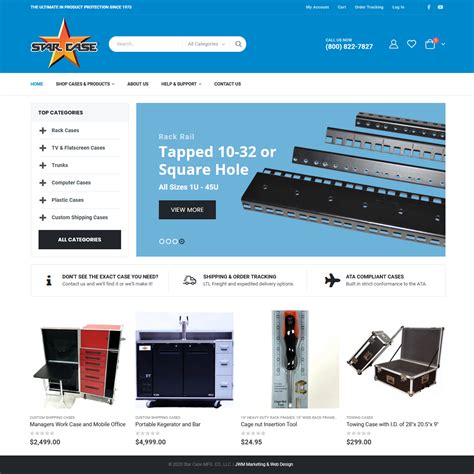 Star Case Manufacturing Website Design Portfolio Jwm Marketing