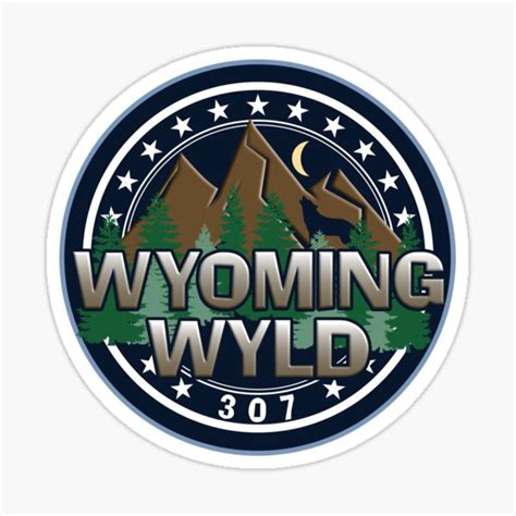 Wyoming Wyld Area Code 307 Sticker For Sale By Noboneslife Redbubble