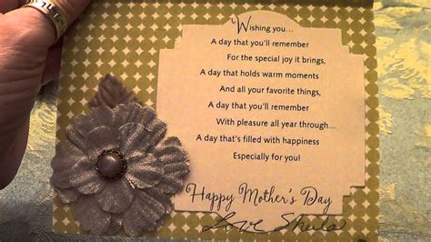 Mothers Day Card Daughter In Law Youtube