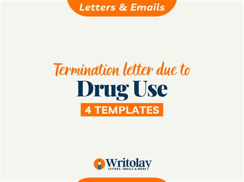 Drug Use Termination Letter Templates Writolay
