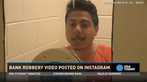 Accused Bank Robber Posts Video Of Robbery On Instagram